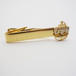 Vintage Us Navy Tie Clip Chief Petty Officer Necktie Holder Formal Wear
